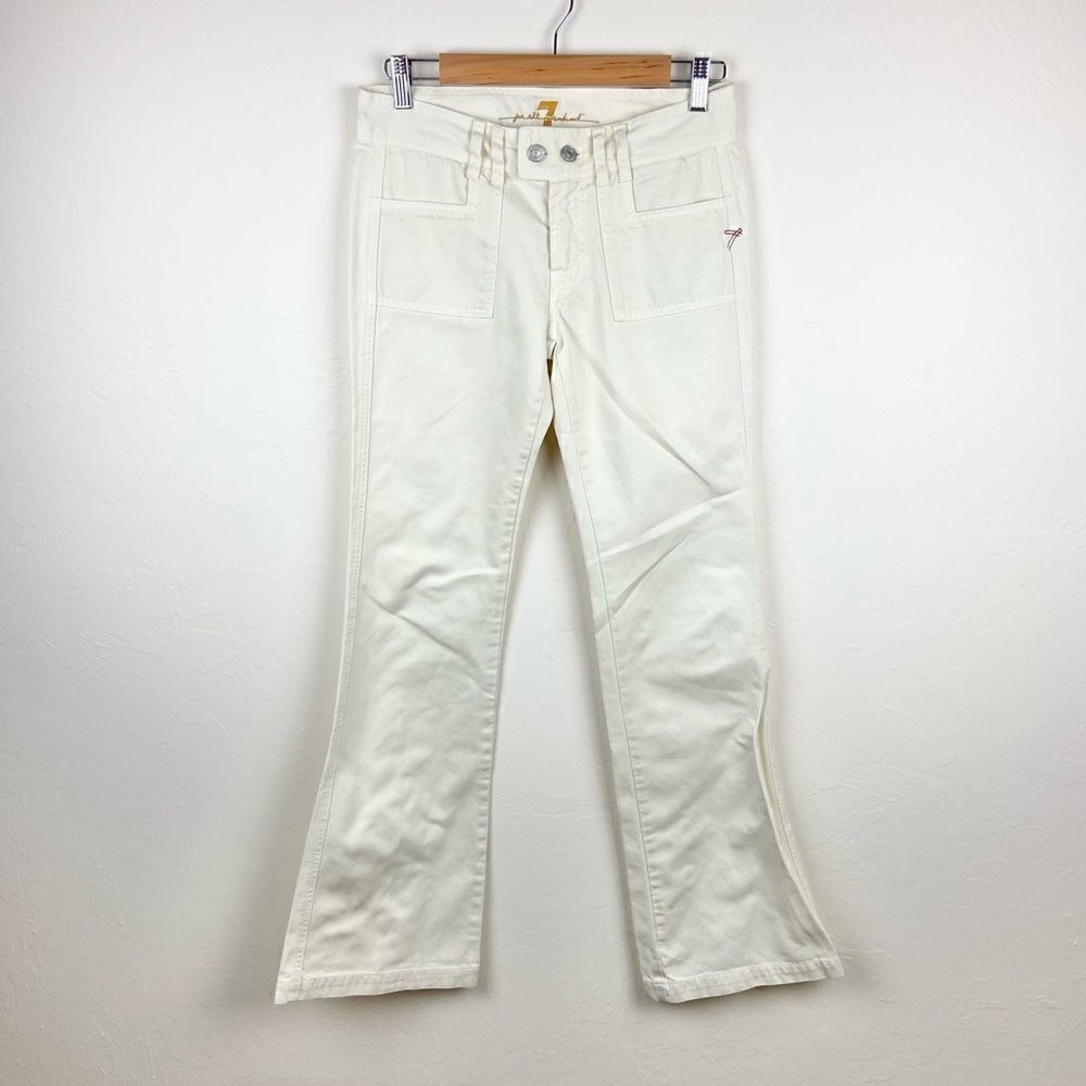 7 For All Mankind High-Rise Dojo Wide Leg Pant - Ivory